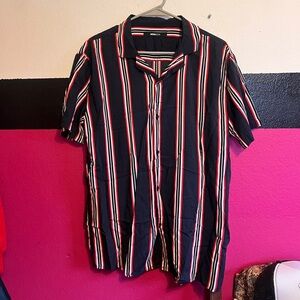 Striped Collared Button Down